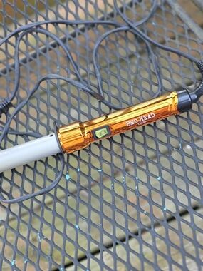 BedHead Orange and White Curling Iron